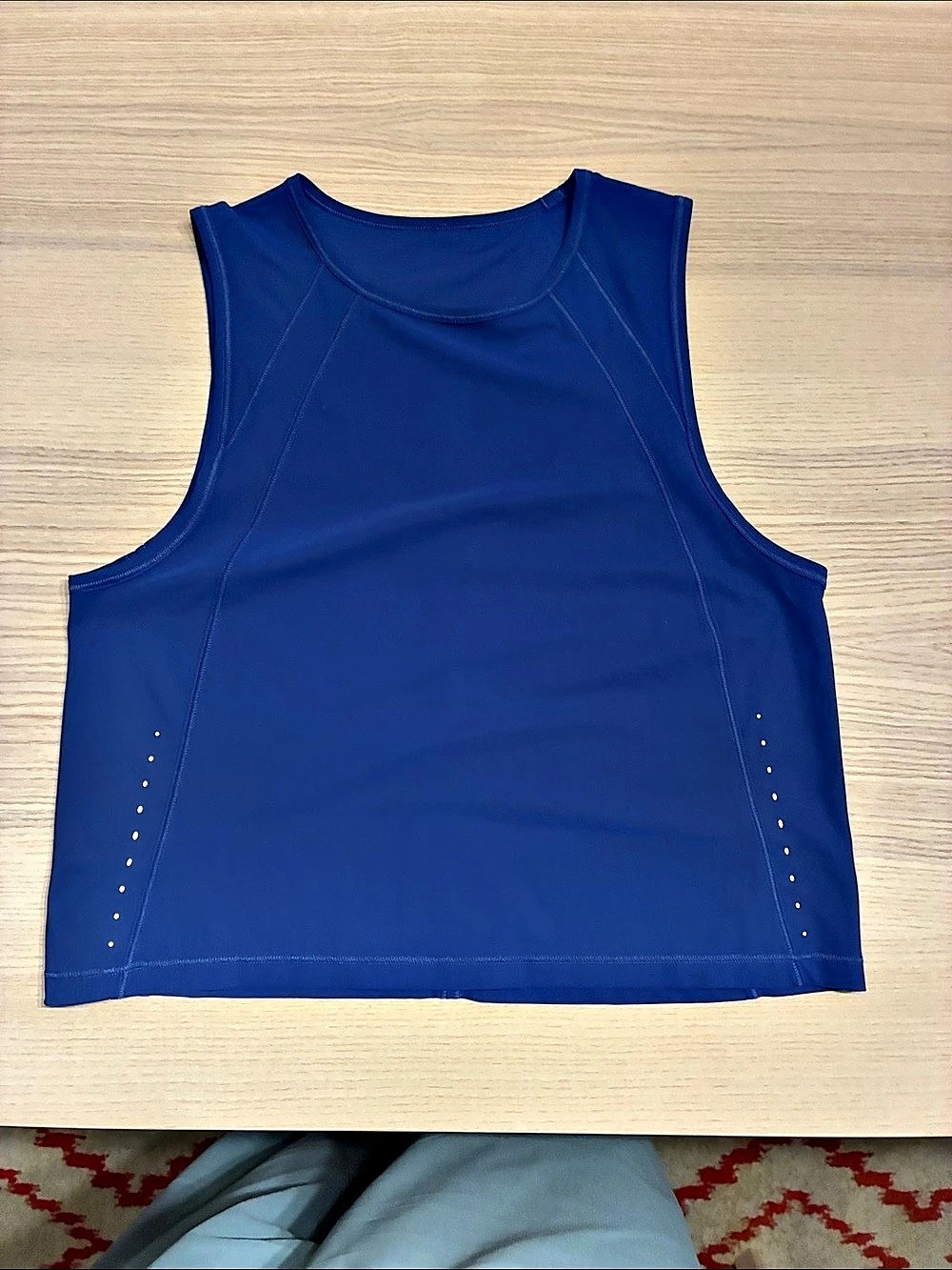 lululemon Sculpt Cropped Tank in Blue NWT